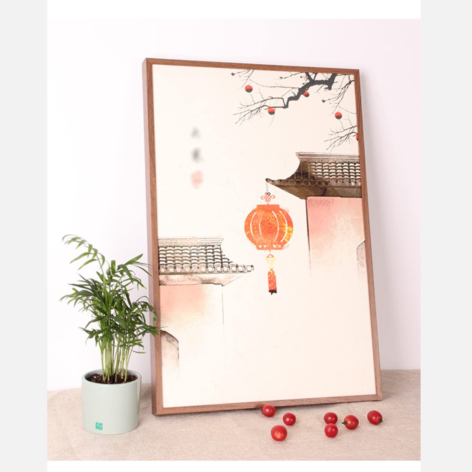 PEVSCO Photo Frame Wooden Photo Frame Corridor Picture Frame Desktop Decoration Wall-Mounted Home Decoration Photo Frame Frame (Size : 20 * 20inch)