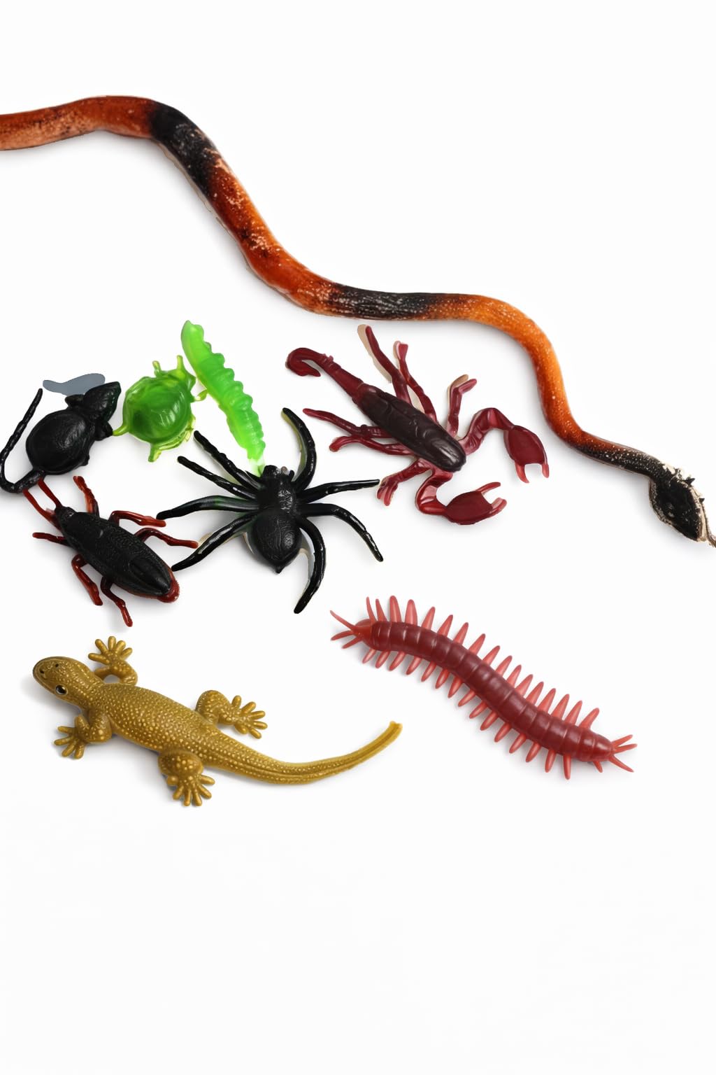 Chuz N Pick Fancy Mini Jungle Mini Insects Set Toy Figure,for Pranks, Playing Set for Kids, Art Craft Decoration