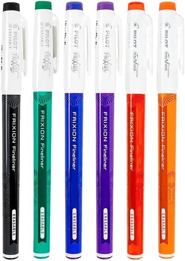 PILOT PEN FRIXION FINELINER ASSTD 4/PK, Assorted