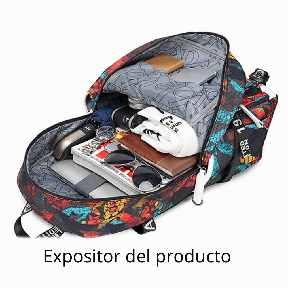 R-onaldo - Mochila multifunción de viaje para aficionados al fútbol, para hombres y mujeres