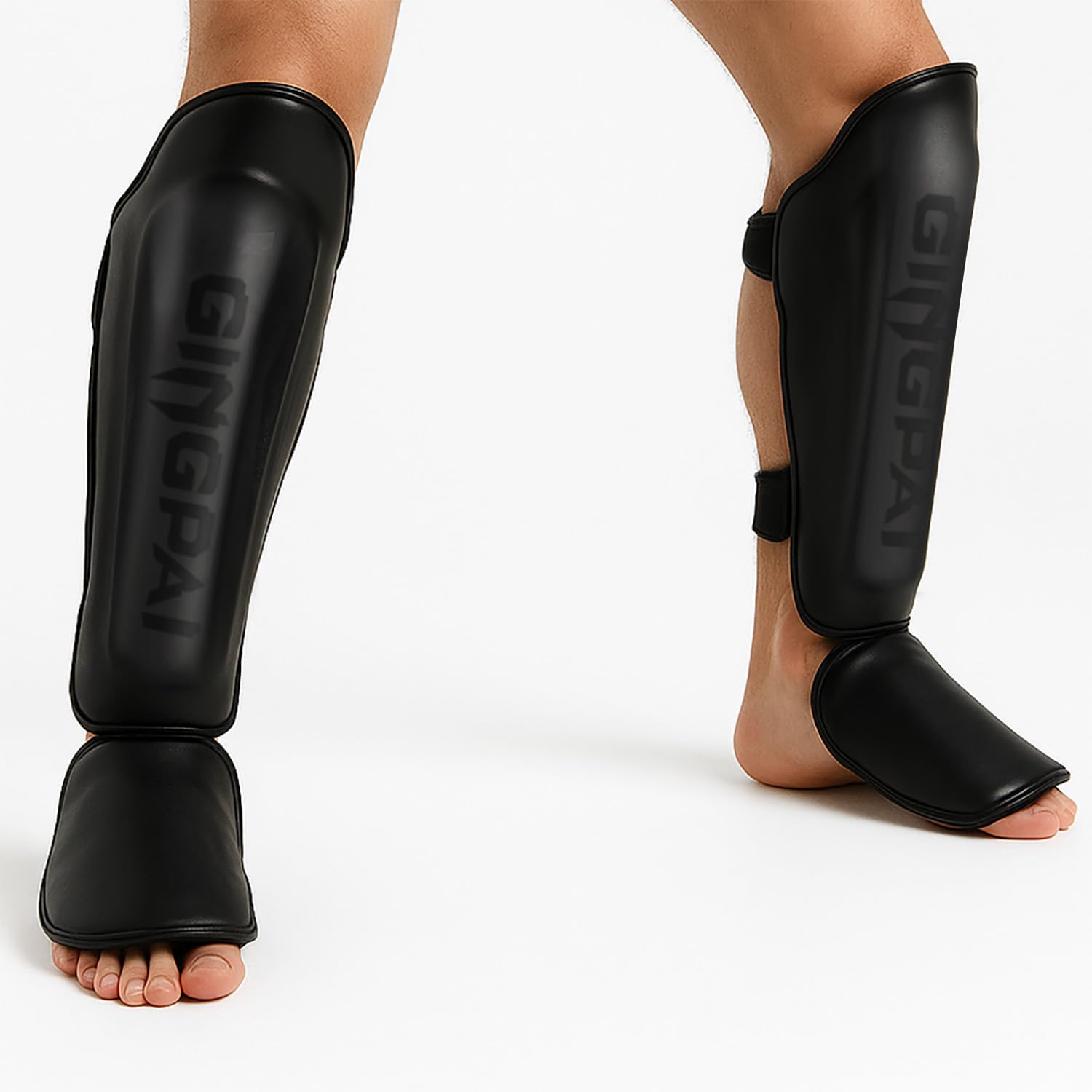 3Clock Muay Thai Shin Guards, Muay Thai Martial Arts Kicking Leg Instep Protection Pads Sparring Gear,for Kickboxing MMA Training and Sparring,Professional MMA Equipment