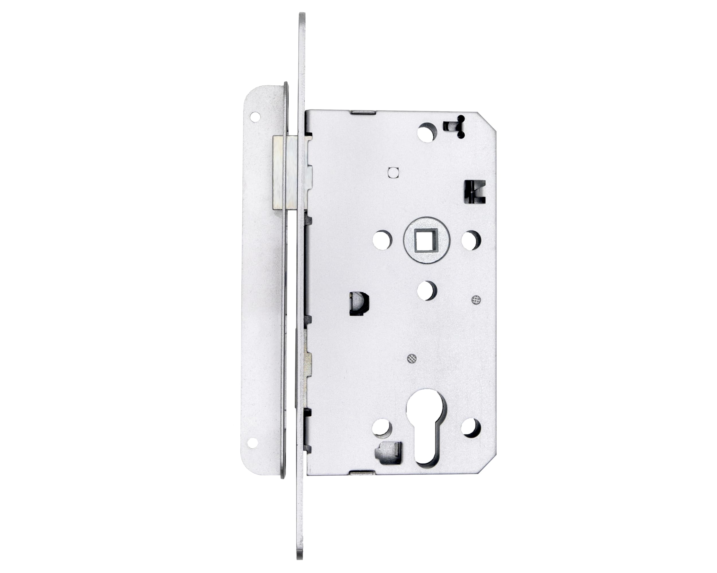 Vachette 67588/SC-G Alsace Left Mortice Lock - 67588/SC-G - 55mm Pitch 72mm Square 8mm - Grey