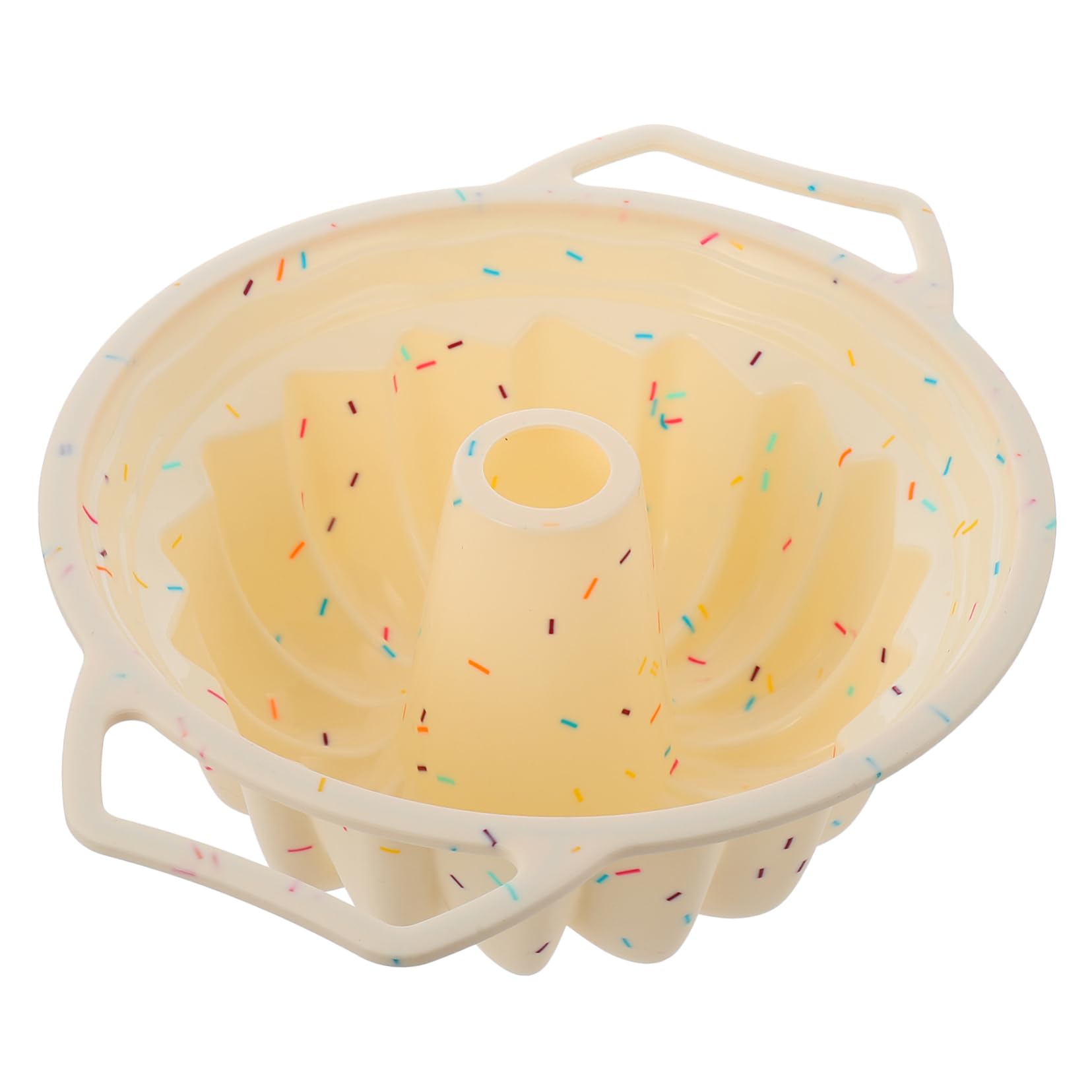1pezzi Stampo Silicone Tondo Per Dolci Con Metallico Rinforzato Resistente Temperature Estreme Flessibile e Antiaderente Per Forno e Frigorifero Facilmente Lavabile in Lavastovigli