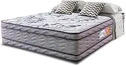 Colchão Casal Ortofirm 138x188x32 Double Face Espuma D45 Cinza