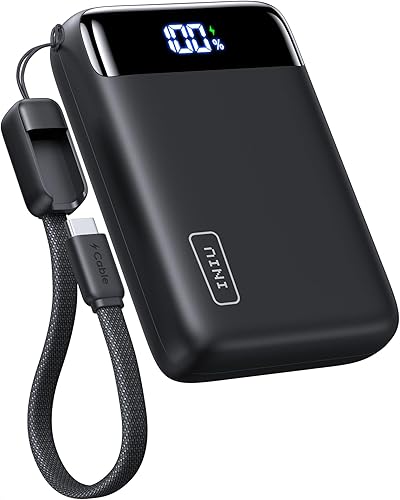 INIU Cargador portátil, más pequeño de 22.5 W, 20000 mAh, USB C, entrada y salida de batería, carga rápida, PD 3.0+QC 4.0, pantalla LED, paquete de
