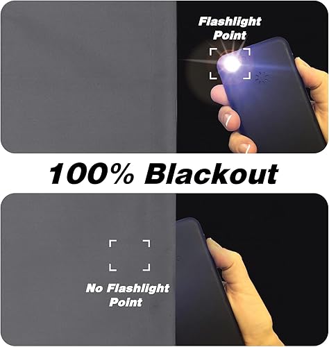 Miniatura 3 de Valea Home Cortina opaca con niveles para ventana pequeña, con bolsillo para barra, cortinas de cocina para oscurecer la habitación, cortinas cortas