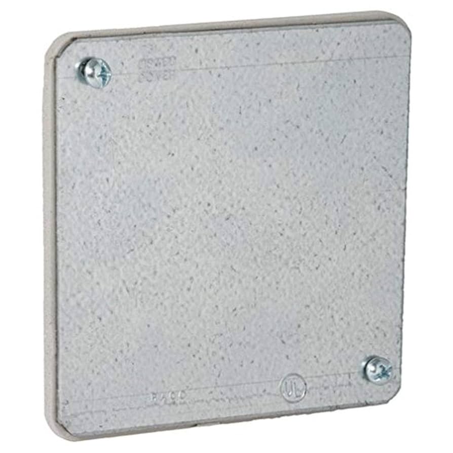 4 in. Square Plenum Gasketed Cover - Electrical Boxes