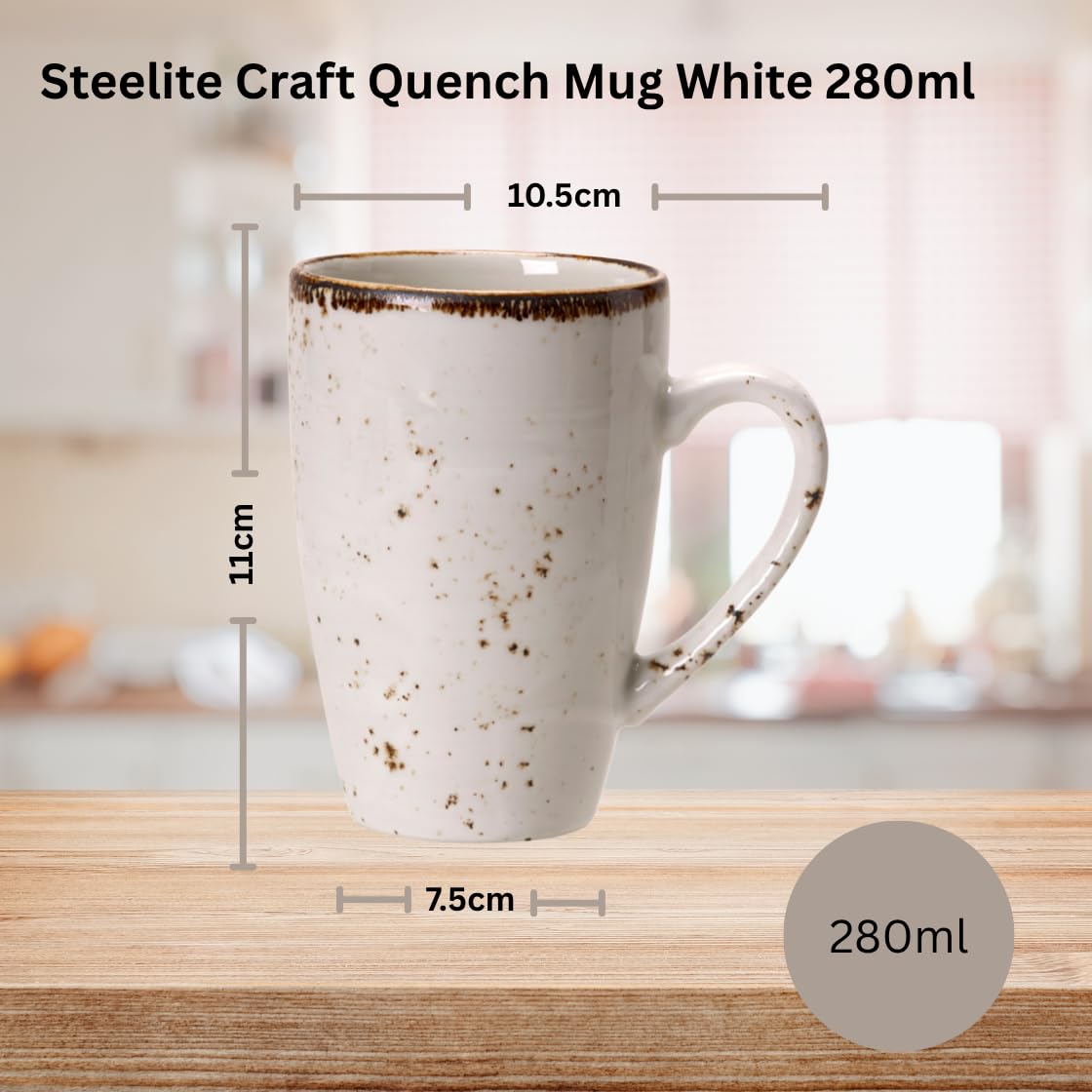 Steelite Craft Quench Tazza bianca, 280 ml, singola