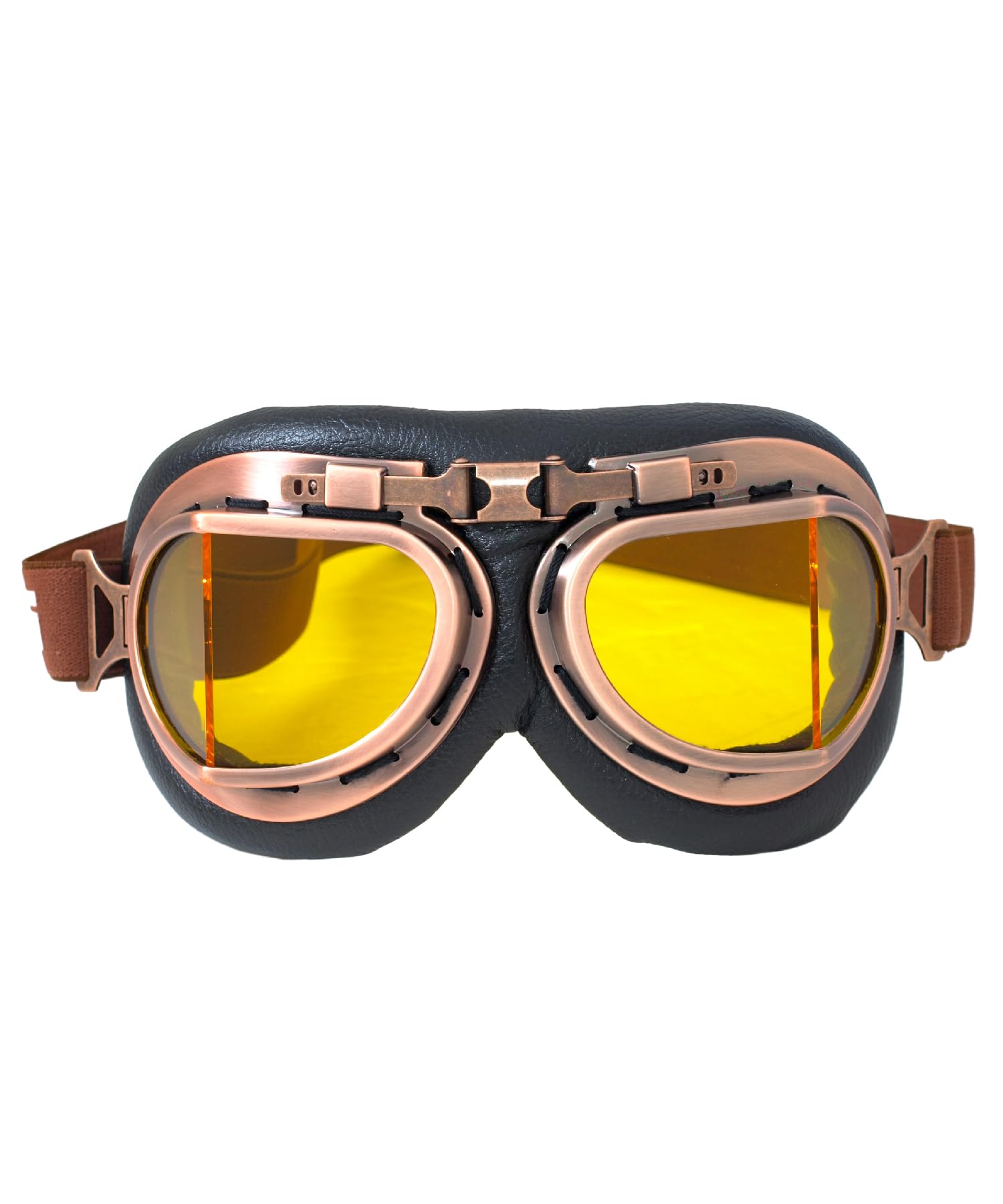 CRG Sports Motorcycle Goggle Vintage Aviator Pilot Style Motorcycle Cruiser Scooter Goggle for Man,Women, Adult