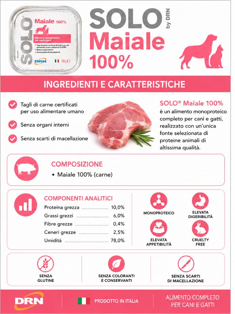 DRN SOLO MAIALE 100 gr - confezione da 32