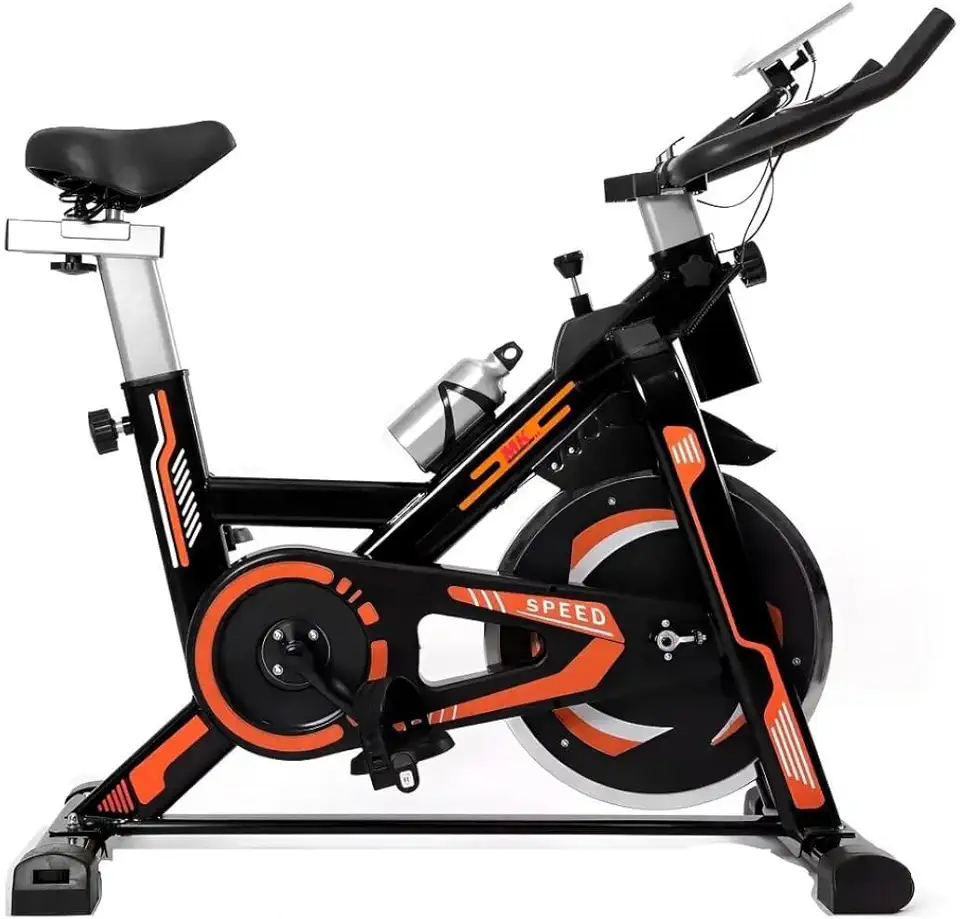 Bicicleta Ergométrica Spinning Profissional MKFIT 13kg Bike Indoor para Treino Cardio, Sistema Silencioso, Ajuste de Altura, Uso Residencial e Academia