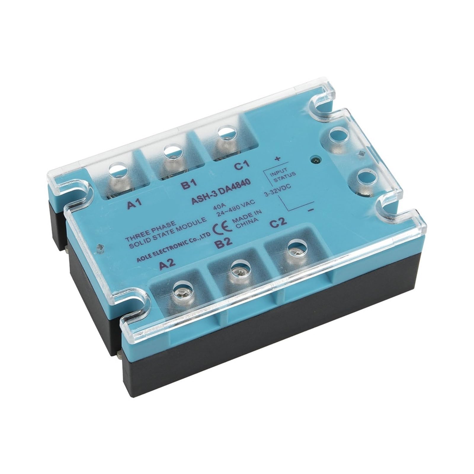 OSHZIKJII TSR-40DA three phase DC to AC 40A 90-480VAC solid state relay/SSR ASH-3 DA4840