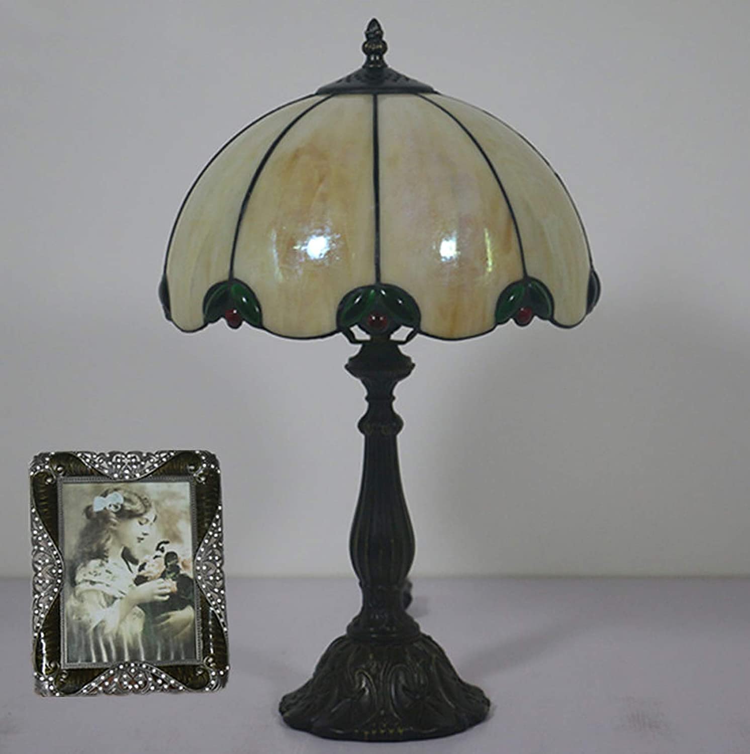 Lampy podłogowe/stołowe Lampy stołowe Nowoczesne retro abażury witrażowe Do gabinetu, biura, domu, baru, sypialni, dekoracyjnej podstawy z żywicy