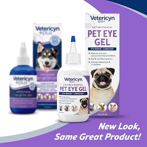 Miniatura 2 de Vetericyn Plus Pet Eye Gel  Ungüento para ojos de perro y gato alternativa para lubricar y aliviar irritaciones y abrasiones oculares, reducir los