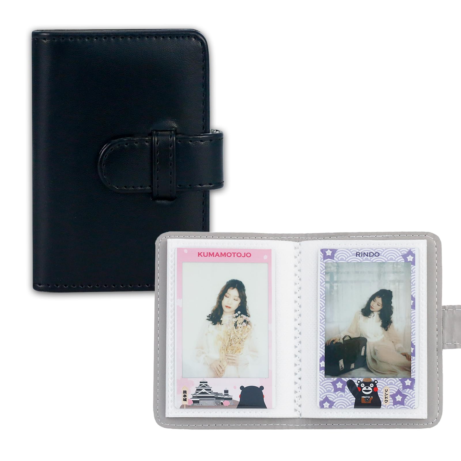 Album photo 28 pochettes noir compact pour tirages Instax Mini et EVO