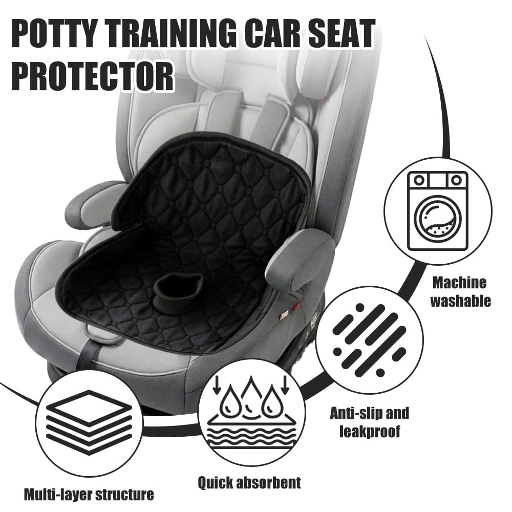 Almohadilla Protectora Universal, Almohadilla para Asiento Infantil, Protector Silla Coche para Cochecitos y Sillas de Coche, Cubre el Orinal de Viaje de Migas, Derrames, para Viajar y Salir