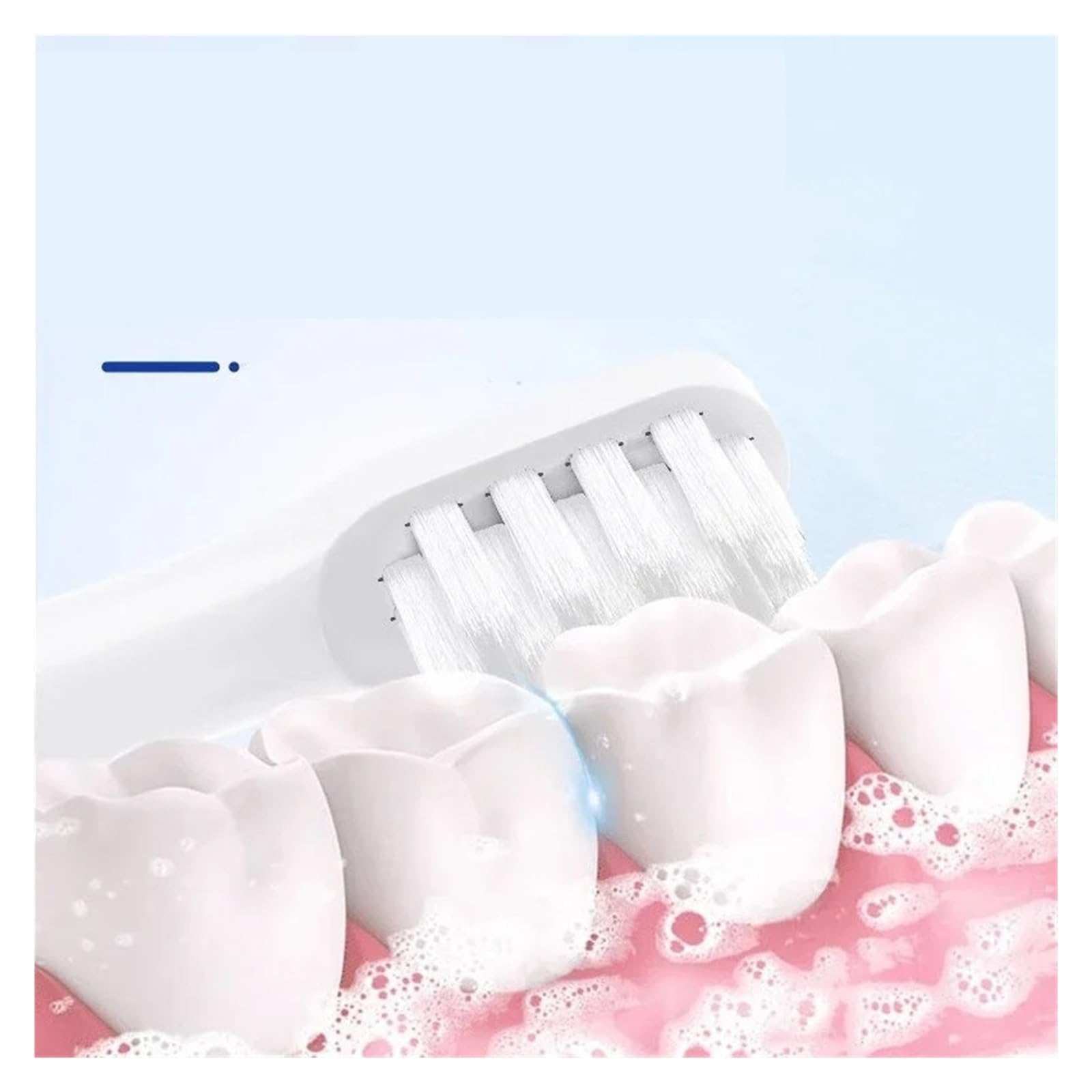 Weiche Bürstenköpfe, T300 T500 T500C T700 | Ersatz-Zahnbürstenköpfe für Erwachsene(White-20PCS)