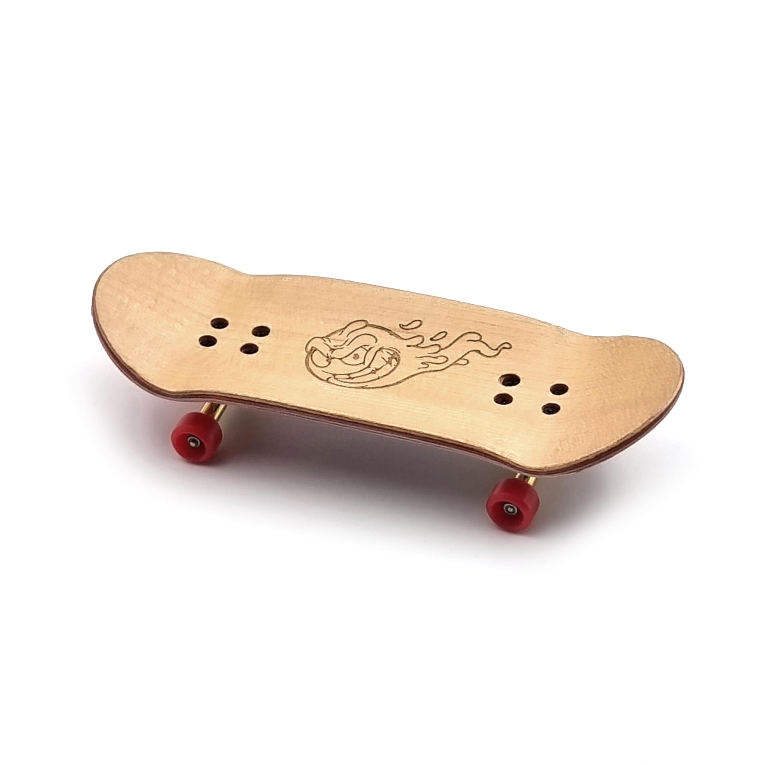 SPITBOARDS Configuración diapasón profesional 34x96 mm | Cubierta madera real | Camiones pro con tuercas bloqueo y bujes | Ruedas pro poliuretano — view 3
