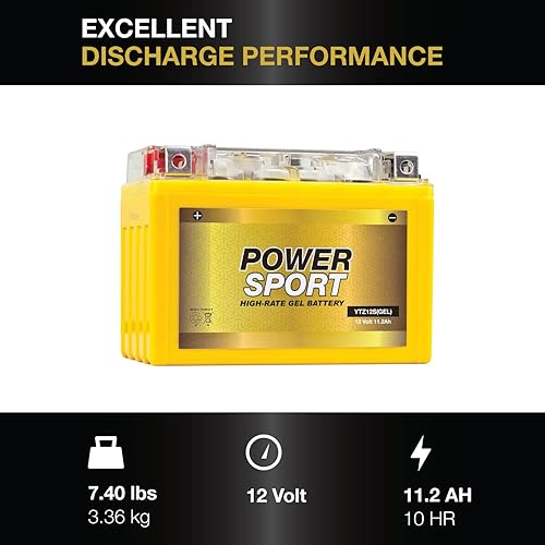 Miniatura 2 de ExpertPower YTZ14S, 12V 11.2Ah GEL VRLA Batería de repuesto Power Sport