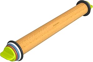 Adjustable Wood Rolling Pin: Easy Precision Baking