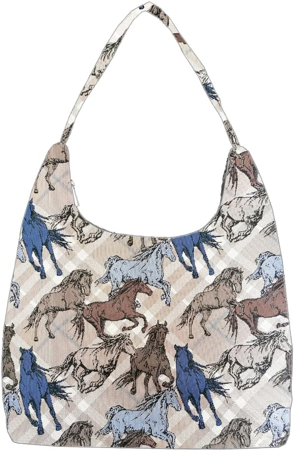Tapestry Hobo Shoulder bag Slouch Purse For Women