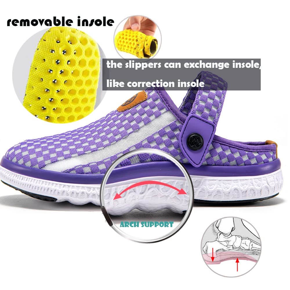 Zoccoli Spiaggia Uomo Donna Pantofole Sandali Estate Traspirante Scarpe da Giardino Mare Doccia Slip-on Sabot Casa Ciabatte 36-48