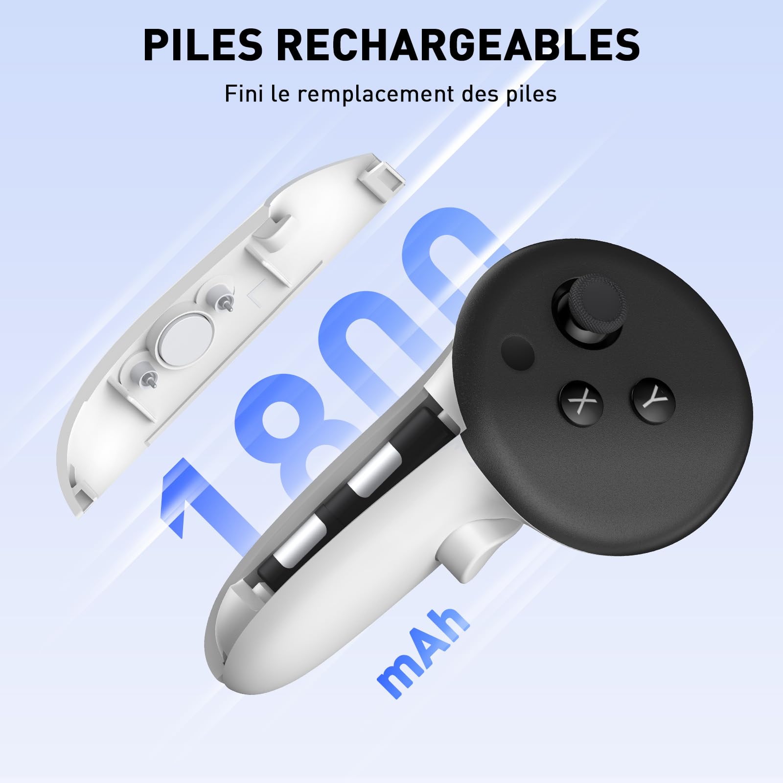 PRISMXR Station de Charge Compatible avec Meta Quest 3 Accesoires, Charging Dock 27W Compatible avec Quest3 et Contrôleurs (Carina D1)