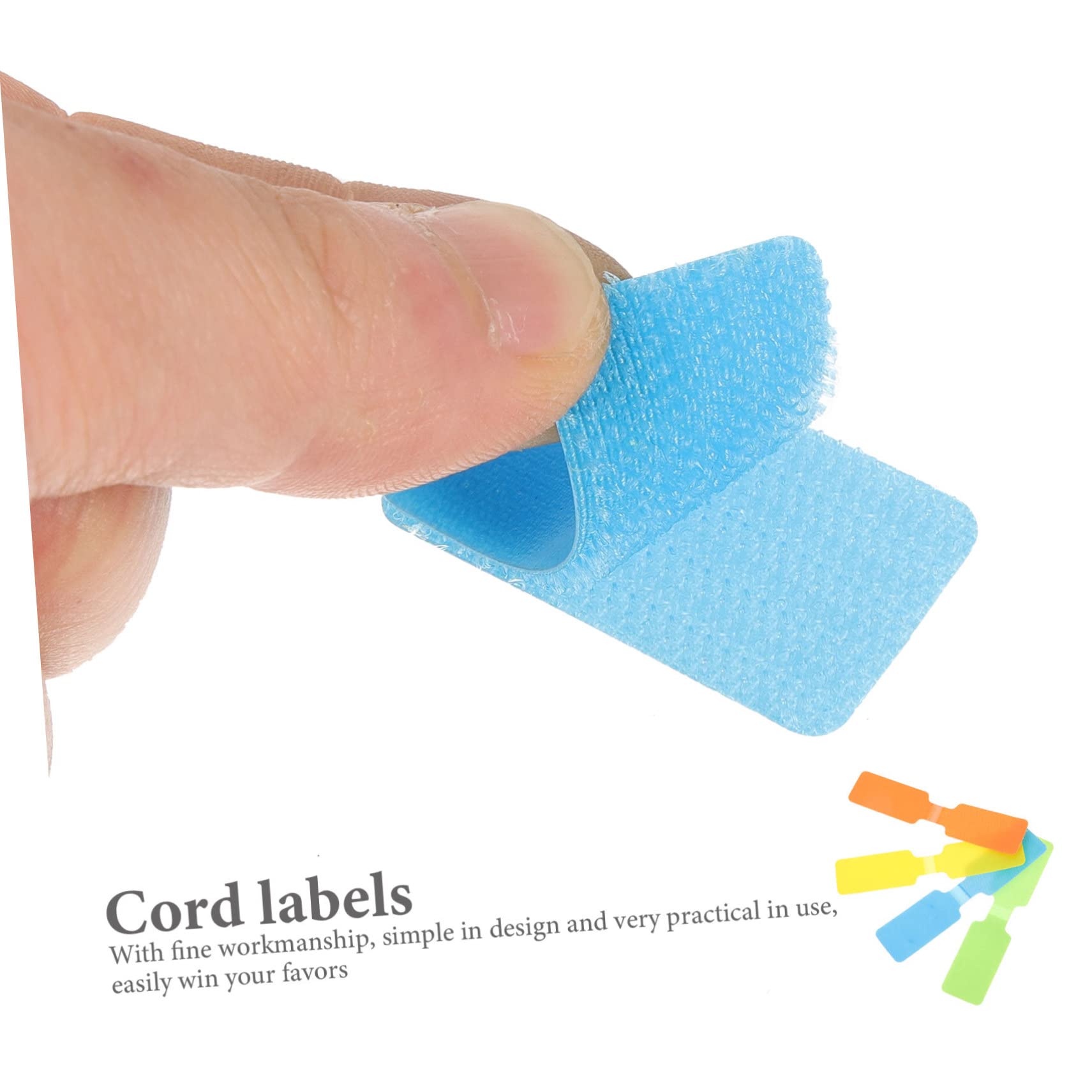 Uonlytech 250pezzi Etichette Per Cavi Riutilizzabili Design Con Chiusura Facili Da Scrivere e Rimuovere Identificazione Cavi Multi-colore Per Casa e Ufficio