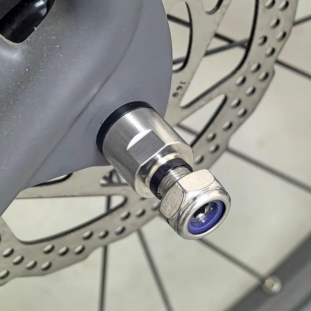 Adattatore per asse a innesto M12 x 1,0 mm, 160 – 178 mm, lunghezza regolabile asse per bicicletta, adattatore per asse per rimorchio bicicletta, compatibile con la maggior parte delle MTB