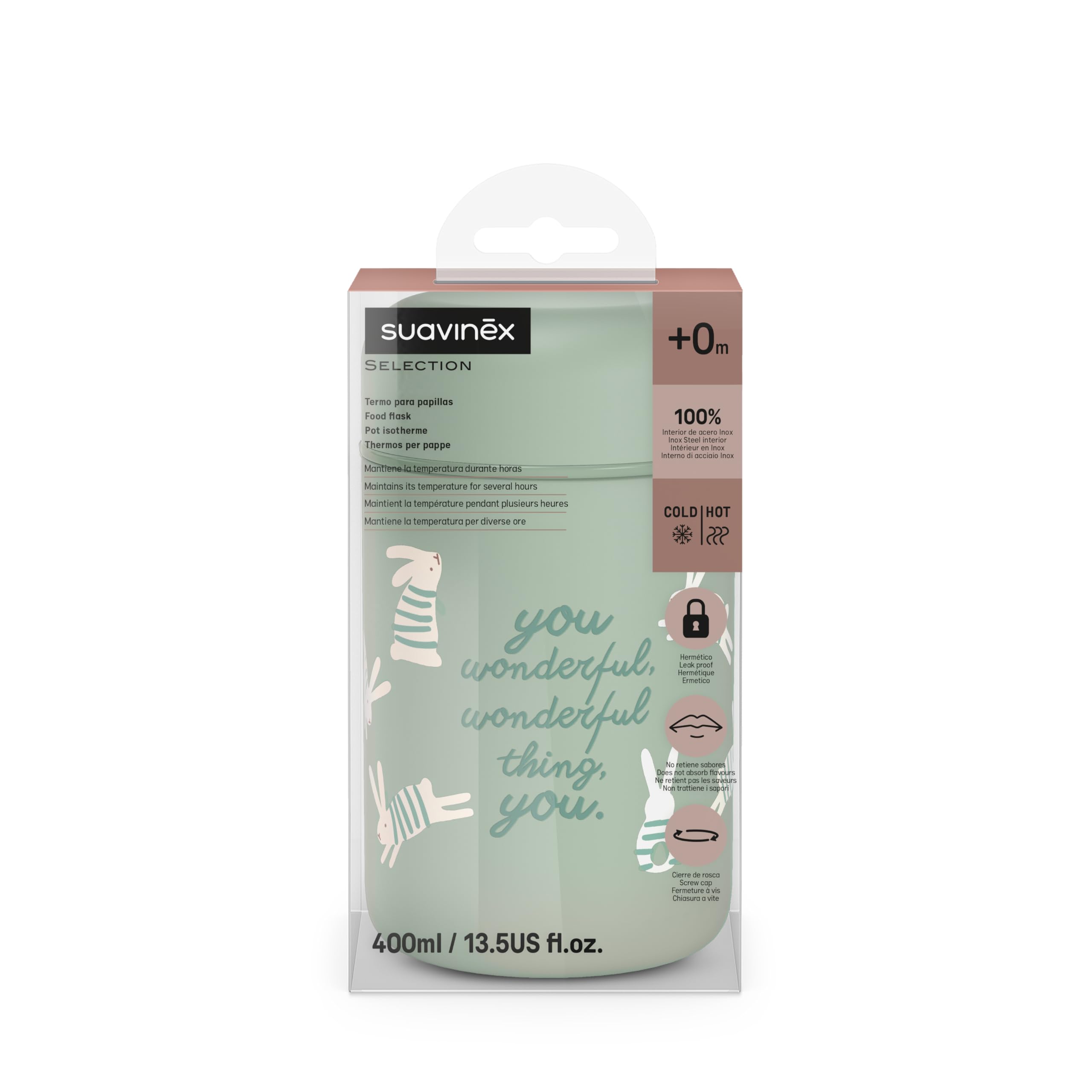 Suavinex Pojemnik na kanapki, 350 ml, zielony