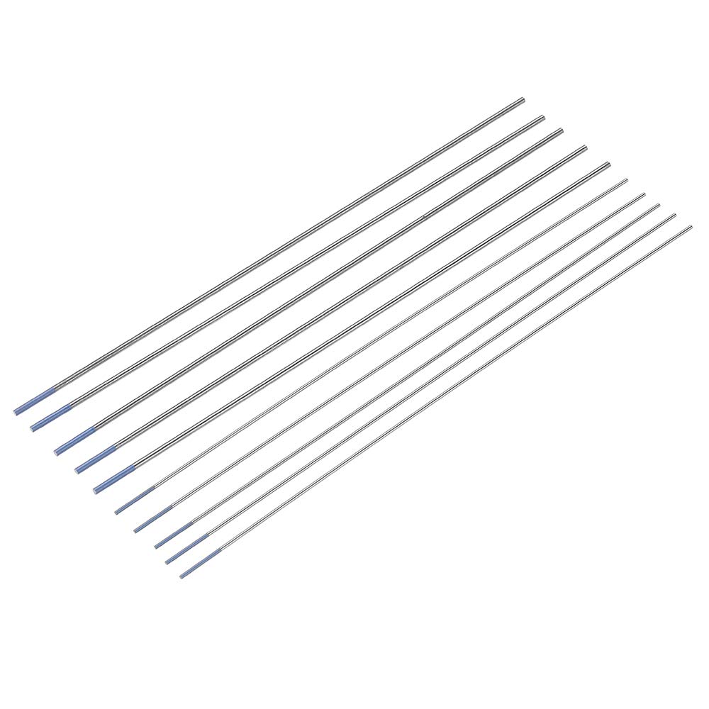 10pcs tungsteno WL20 Blue Tip TIG elettrodo 1.0/1.6x150mm saldatura aste aste