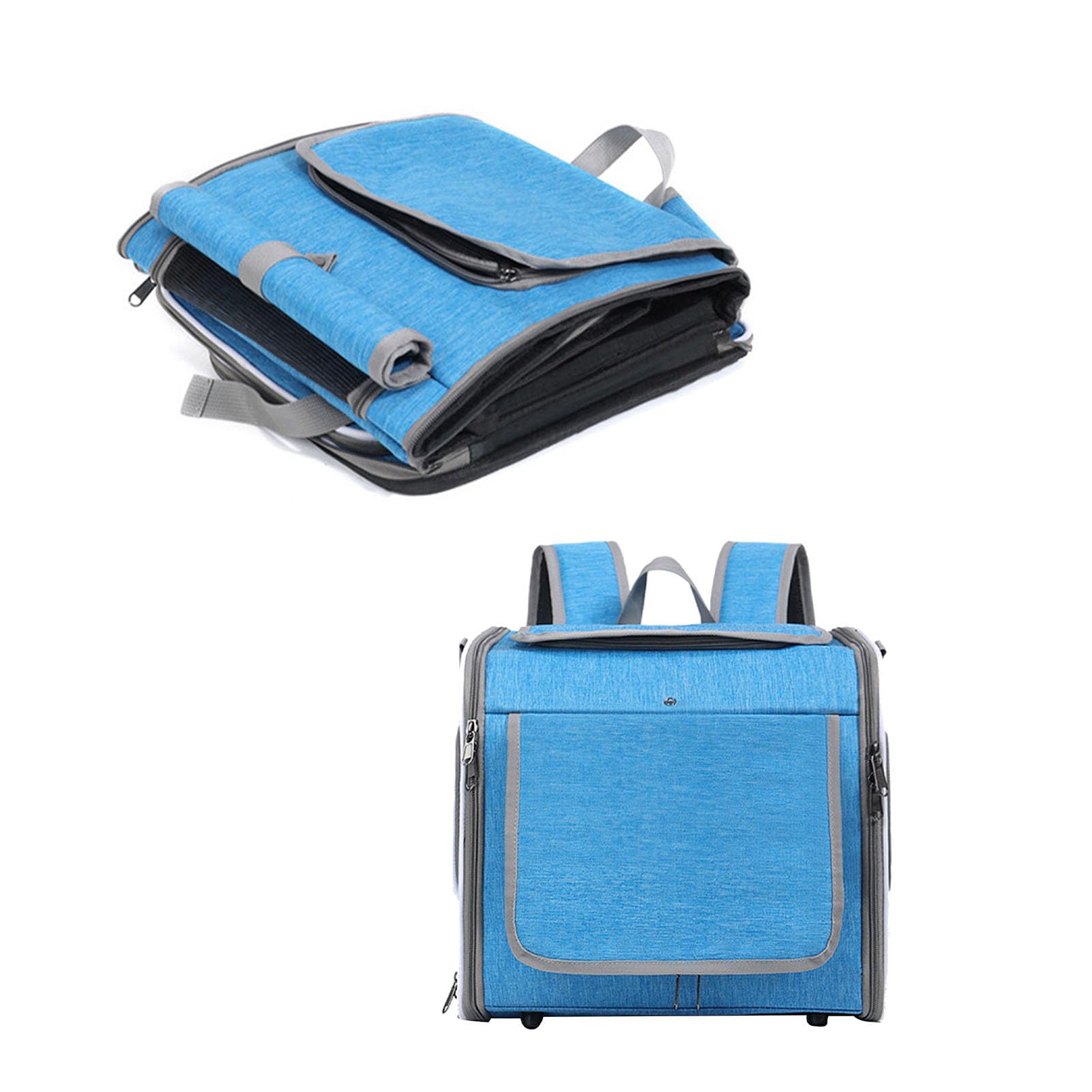 Qcwwy Trasportini per Trasportini per Cani da Viaggio per Gatti Forniture da Viaggio per Cani all'aperto (BLUE)
