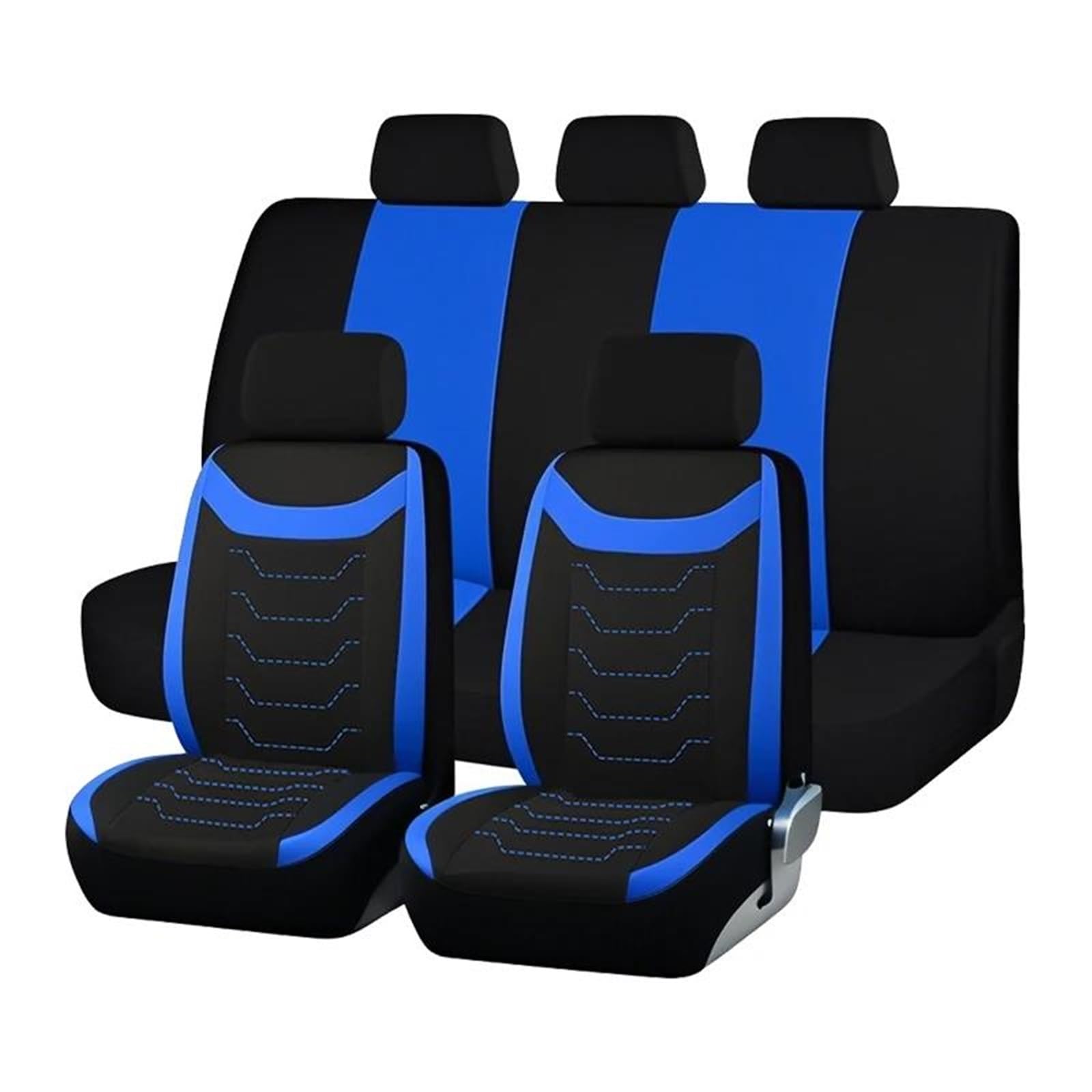 Housses de siège auto universelles et protection optimale bleue - 4
