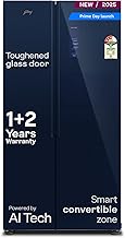 Godrej 600 Litres 3Star 2025 Model | 1+2 Year Additional Warranty | Smart Convertible Zones | Toughened Glass Door | Frost Free Inverter Side By Side Refrigerator