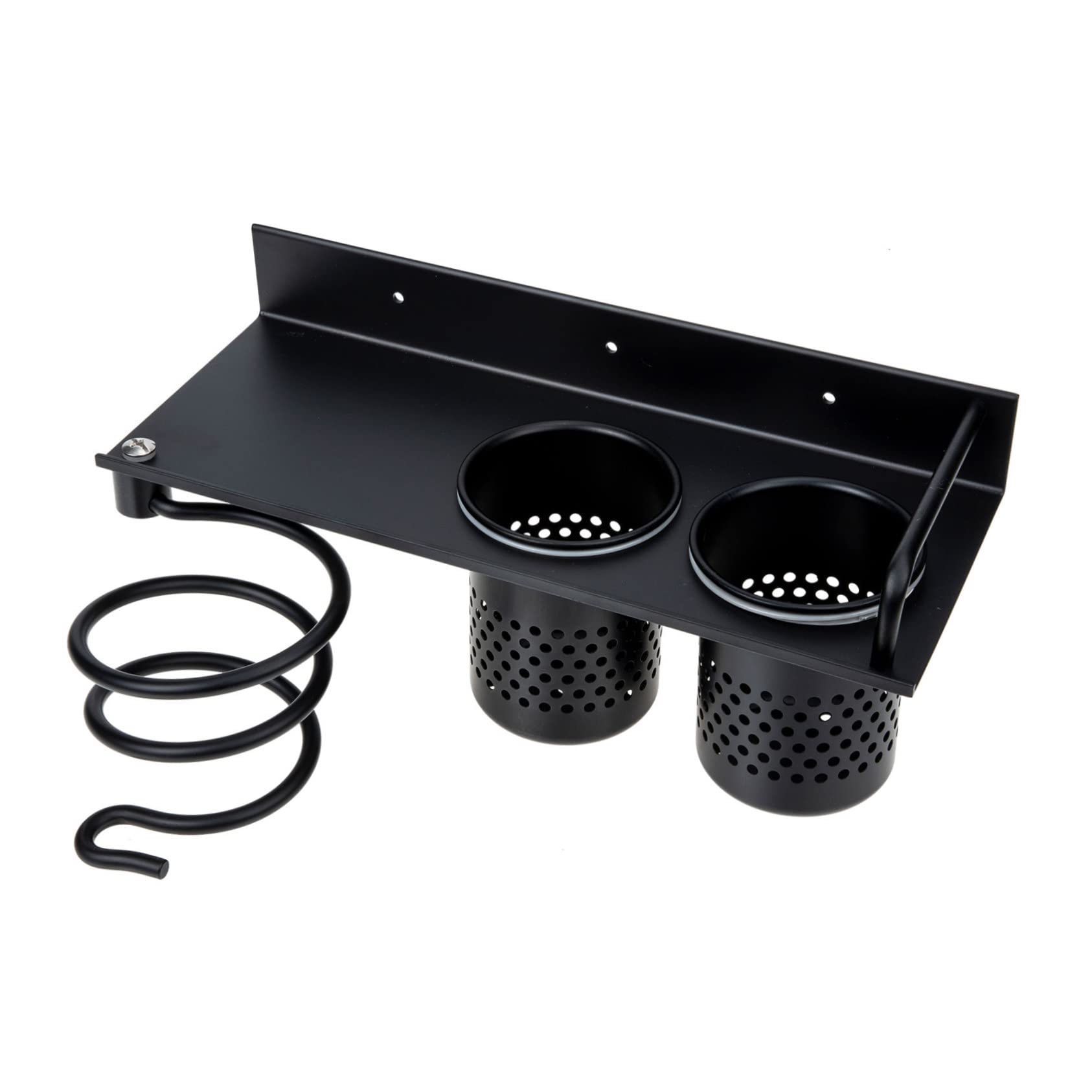 TOPBATHY Porta Asciugacapelli Parete Organizzatore Per Strumenti Per Capelli Supporto Senza Foratura Per Piastra e Arricciacapelli