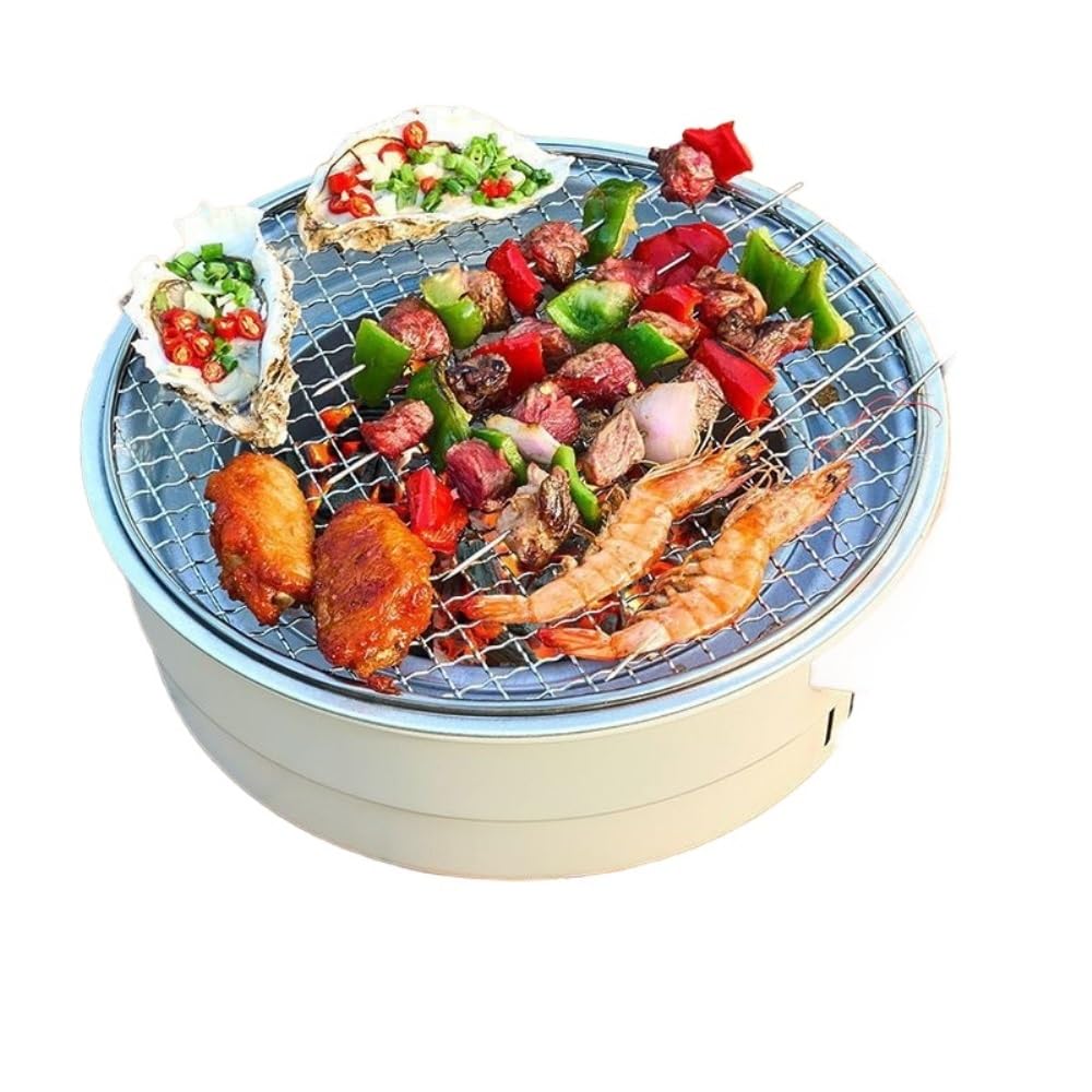 Fornello a Carbone Multifunzionale, Barbecue Portatile e griglia for la Preparazione del tè for Patio Domestico e Campeggio all'aperto