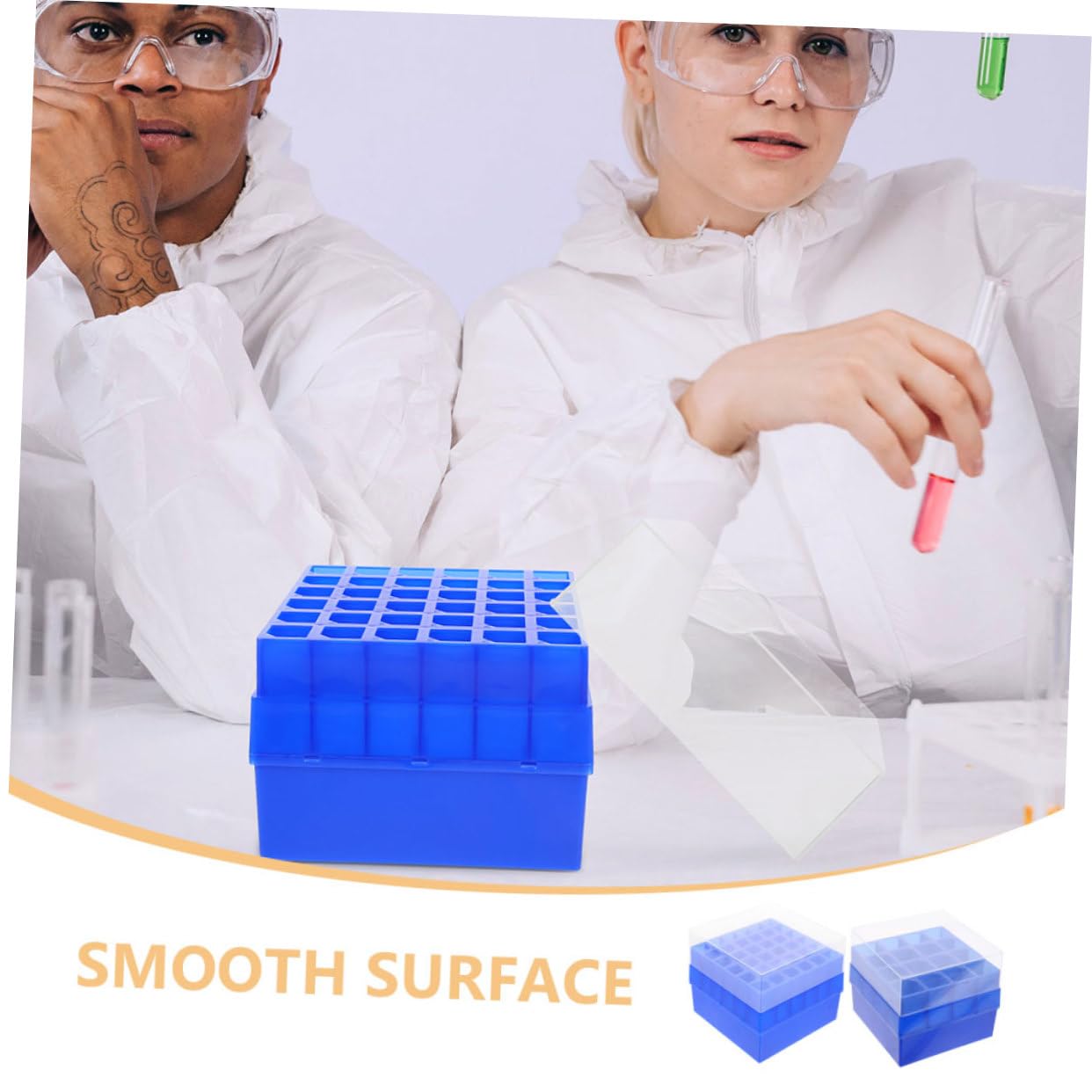 2pezzi Scatole Per Provette Da Laboratorio Contenitori Per Tubetti Di Campionamento Organizer Per Provette Con Scomparti Per Conservazione e Identificazione Campioni