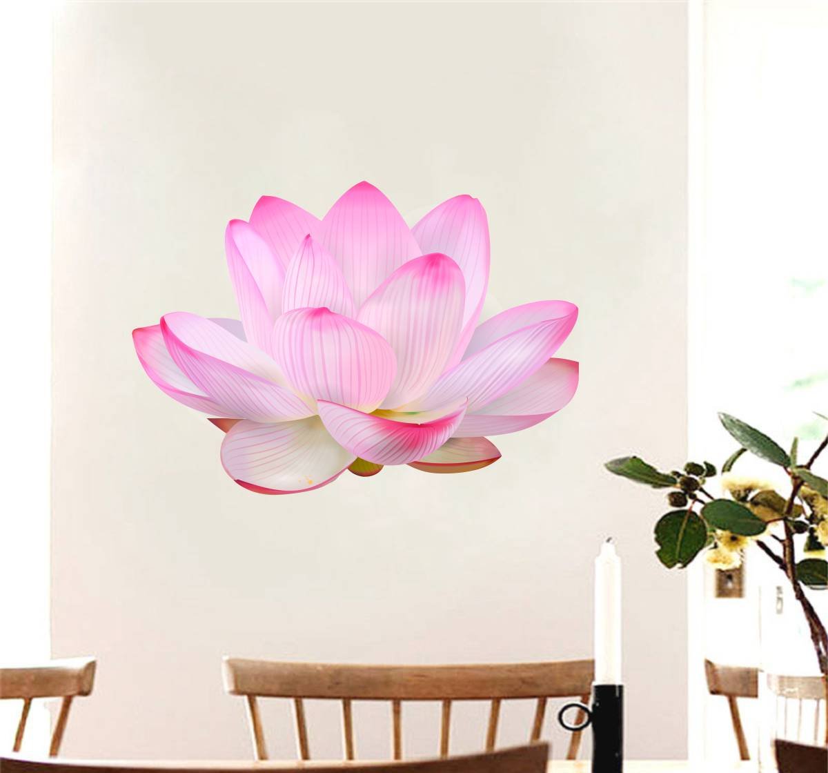 Rawpockets Decals  Divine Lotus Flower  Self Adhesive Wall Sticker (Pack of 4) (B0CS5Q2GFK) Amazon Price History, Amazon Price Tracker