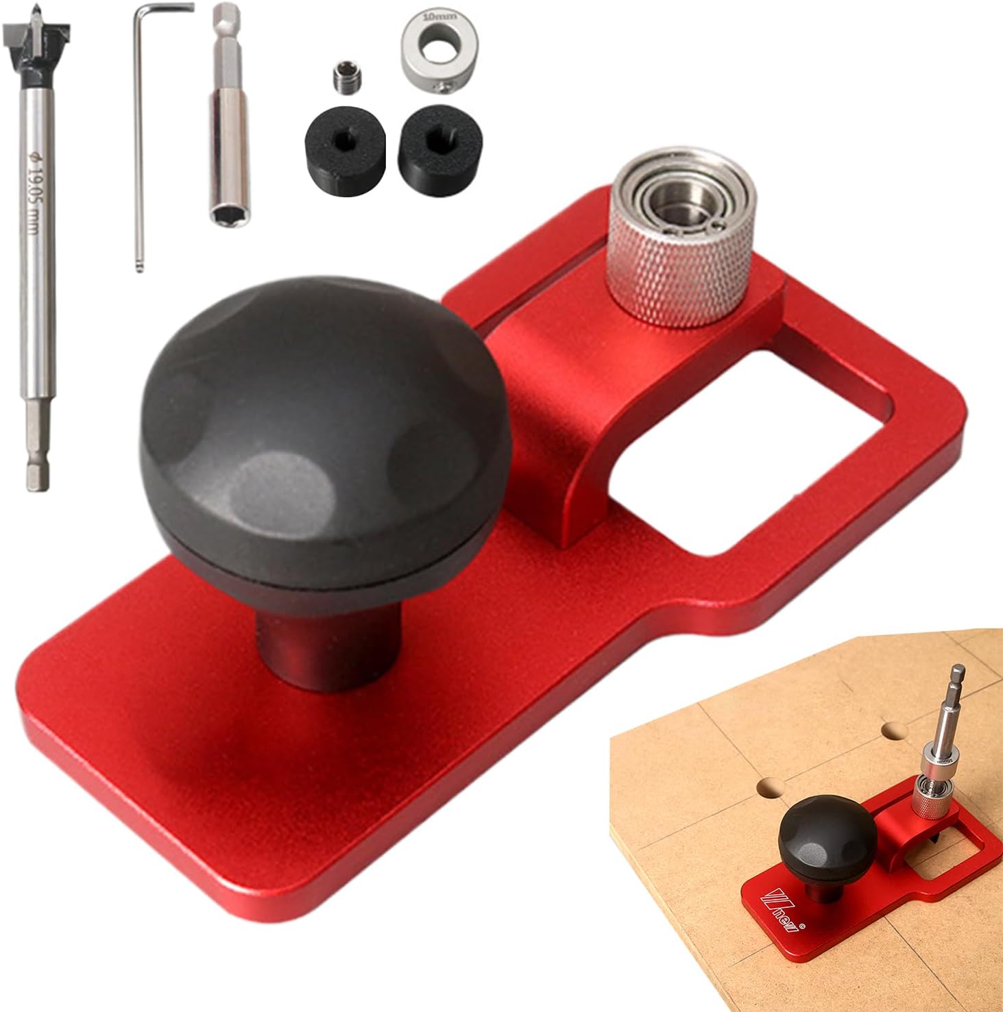 Straight Hole Drilling Jig - Precision Vertical Hole Centering Tool - Woodworking Accessories, Power Tools Bit for Model Assembly Home Improvement Cabinet Handmade Projects Crafting