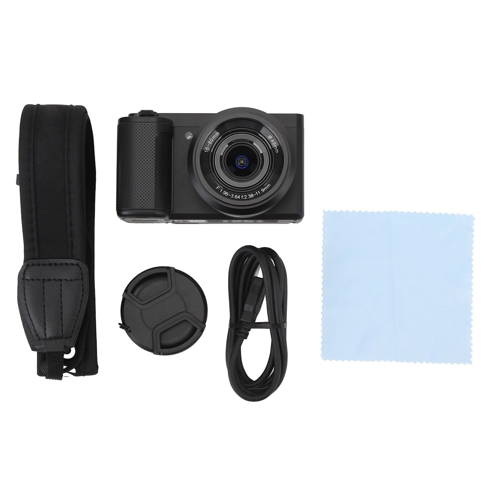 Cámara Digital 5K para Fotografía, Cámara Vlogging de 64MP para Youtube, Cámara de Vídeo con Enfoque Automático, Pantalla Táctil Abatible de 3,2 y 270° con Zoom óptico de 5X