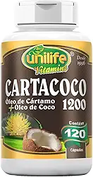 Cartacoco Óleo de Cartamo e Coco 120 Cápsulas Unilife