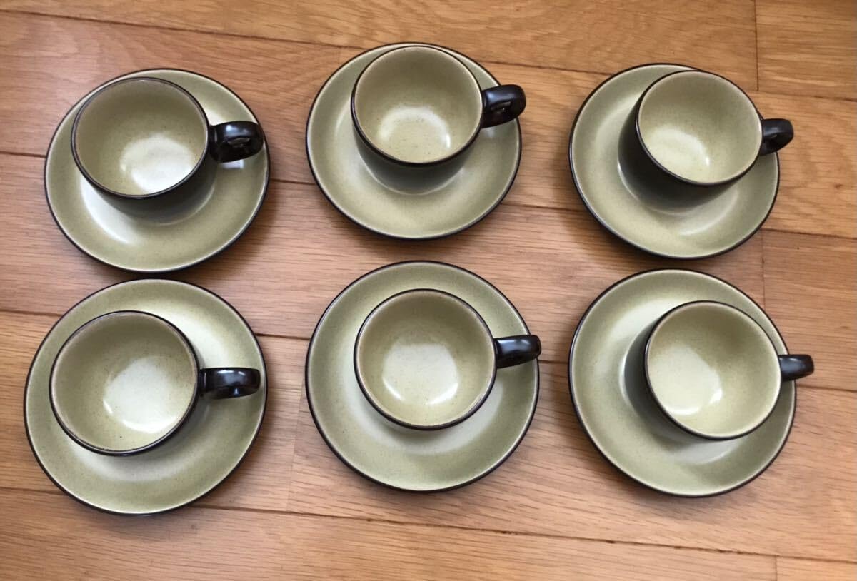 Amazon | ノリタケ ストーンウェア カップ&ソーサー 6客 フォルクス