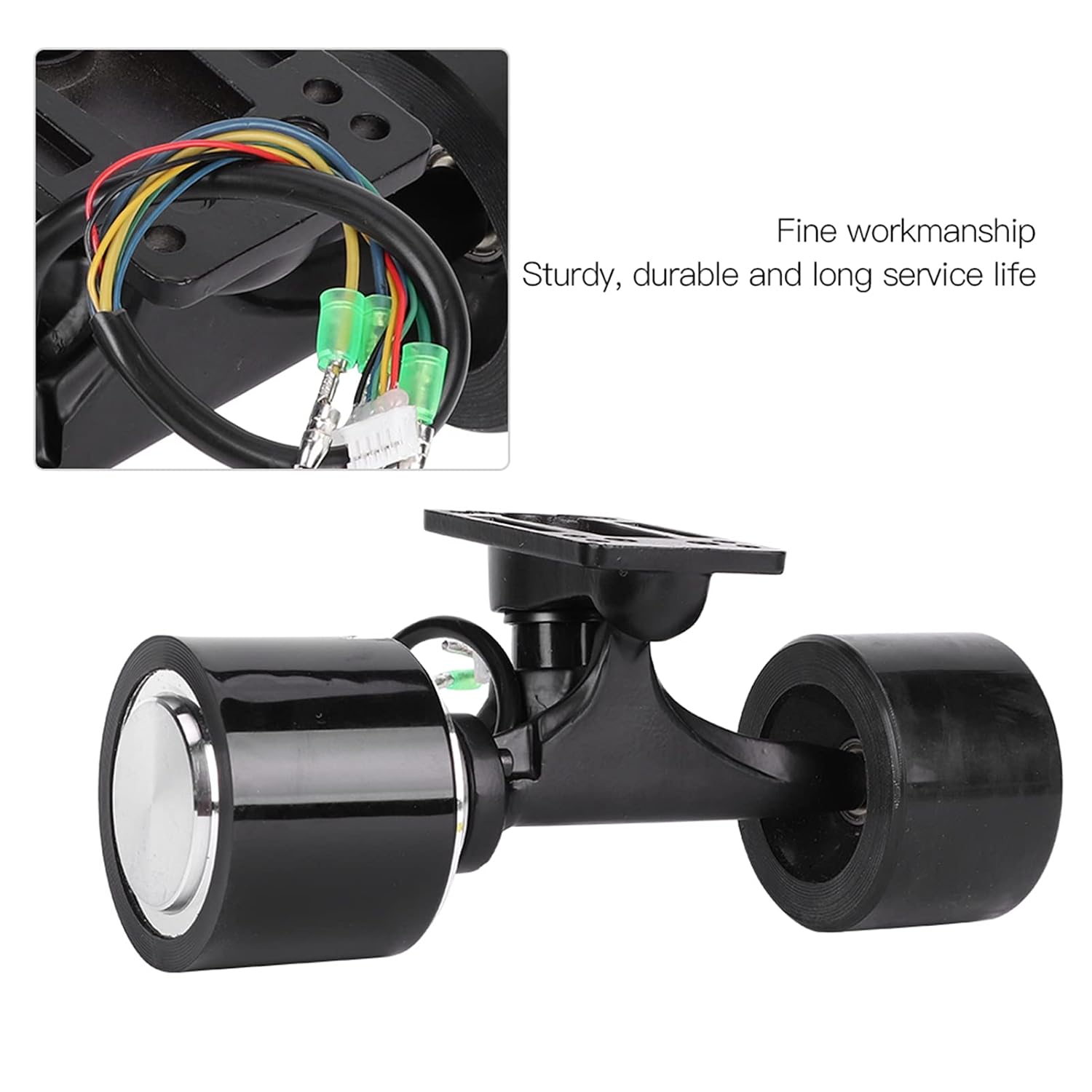72mm Single Drive Scooter Hub Motor, High Efficiency Scooter Wheel Motor Kit DBS2.0 Wheel Motor Remote Control for Electric Skateboard