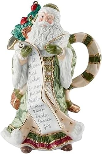 Fitz and Floyd Holiday Home - Jarra de Santa verde, 48 onzas