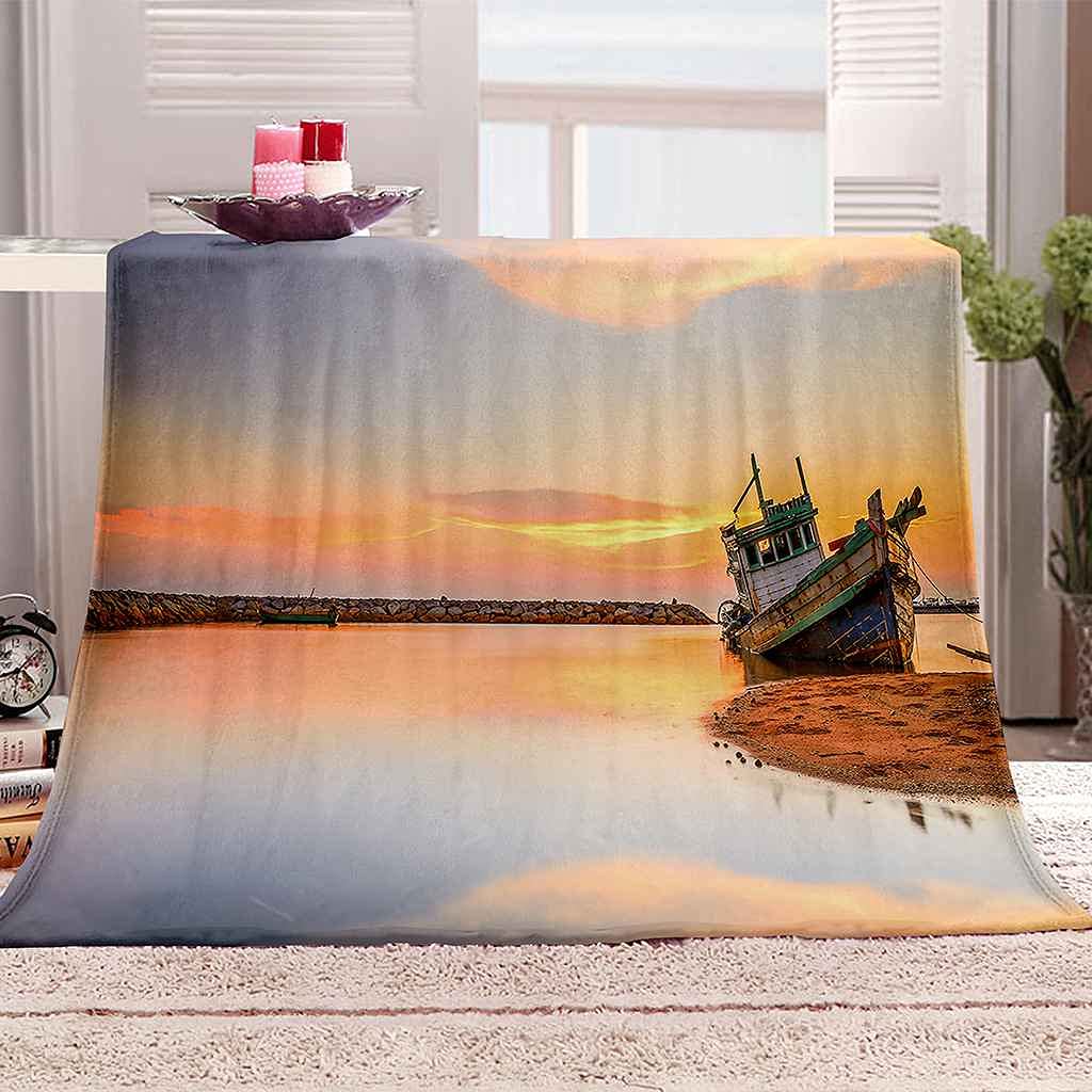 Couverture polaire en flanelle microfibre chaude et douce grand plaid lit