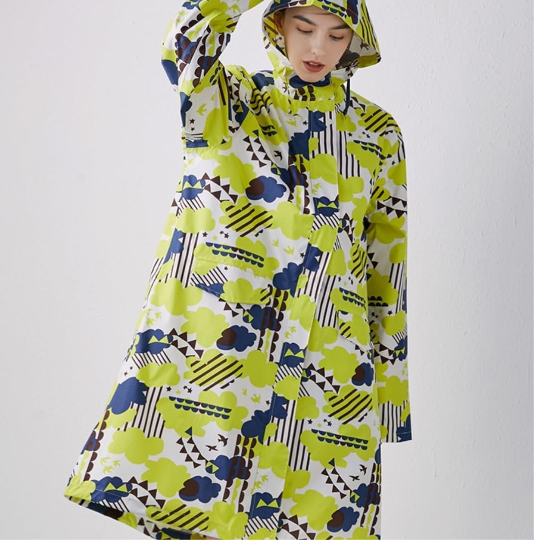 Chubasquero Chubasquero Fino Suelto Color Sólido Impermeable Viaje Al Aire Libre Adulto Hombre Y Mujer Ponchos De Lluvia Impermeables(B,XL)