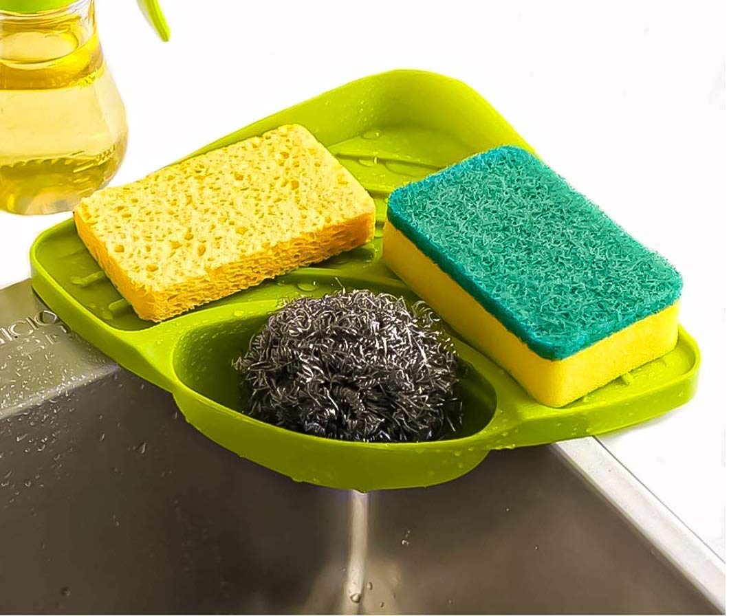 ATEVON Corner Kitchen Sink Storage Organizer Rack - Green (B0C538QYJN) Amazon Price History, Amazon Price Tracker