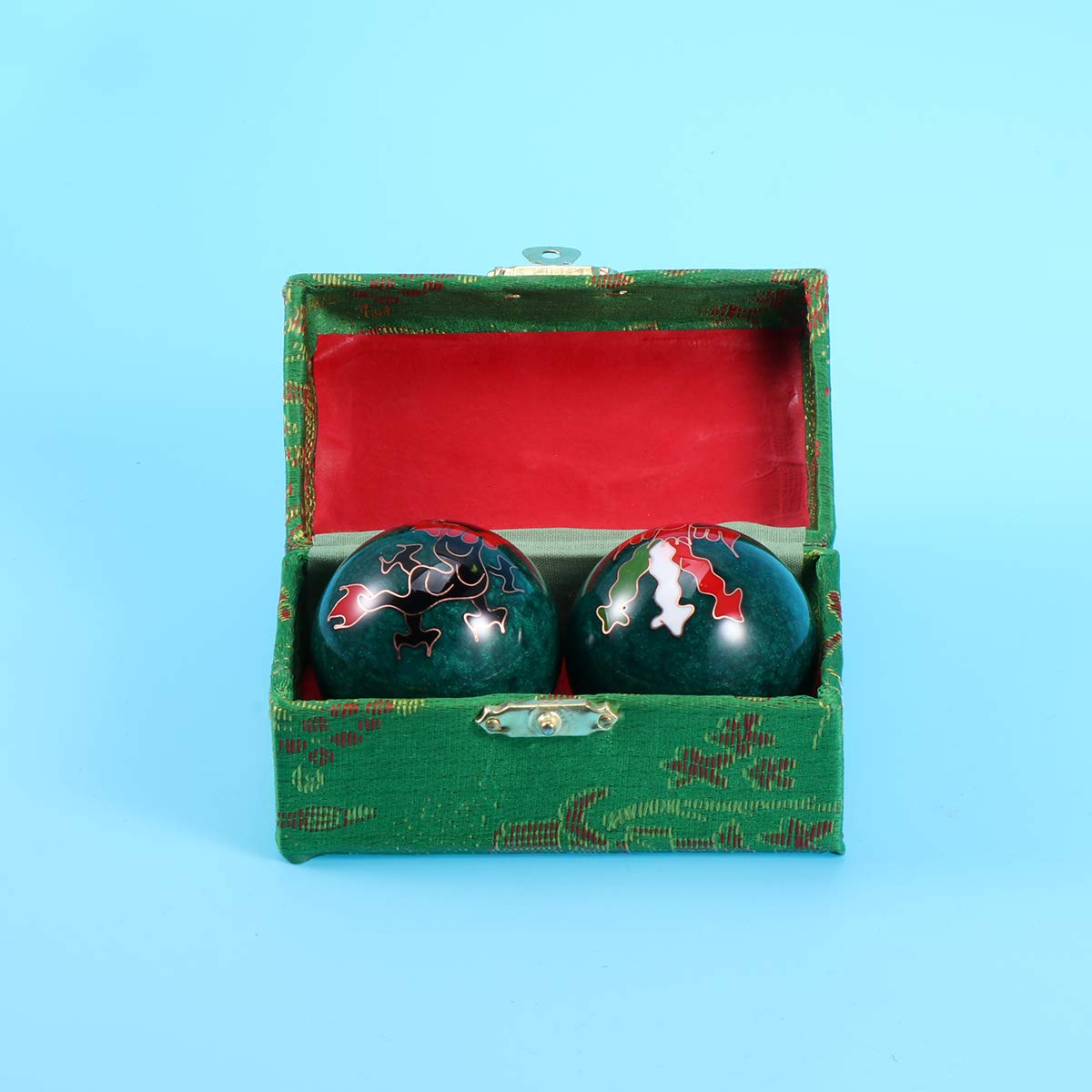 SUPVOX Boule de Santé Chinoise Traditionnelle pour Gong et Le Soulagement (Bleu)