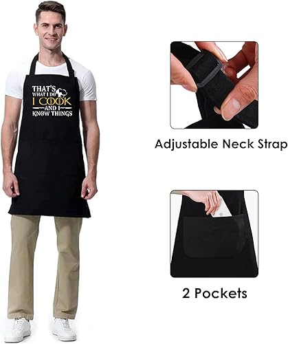 Miniatura 4 de Delantal divertido para asar a la parrilla para hombres - Delantal para barbacoa y cocina