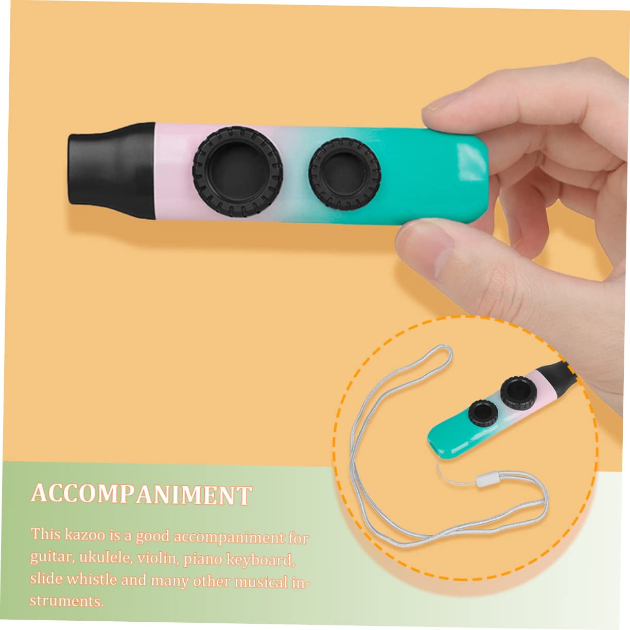 Abaodam 3 Juegos Doble Dimo ​​kazoo Kazoos Para Principiantes Kazpoos Portátiles Instrumentos De Mirlitón Compañeros De Guitarra Kazoos Pequeños Instrumentos Mirlitón Bajo Abdominales
